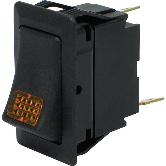 Cole Hersee Rocker Switch On/Off SPST Amber Illum Rated 25A 12V (Pack of 1) 58328-13BL