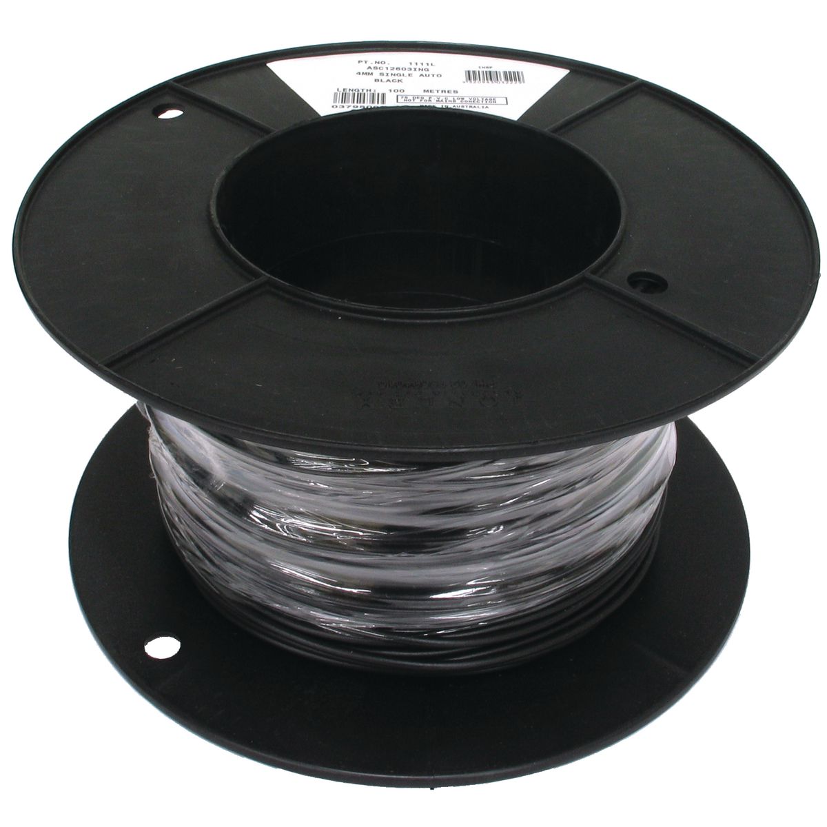 OEX Automotive Cable Single Core 4mm Black 100M Roll ACX0723L