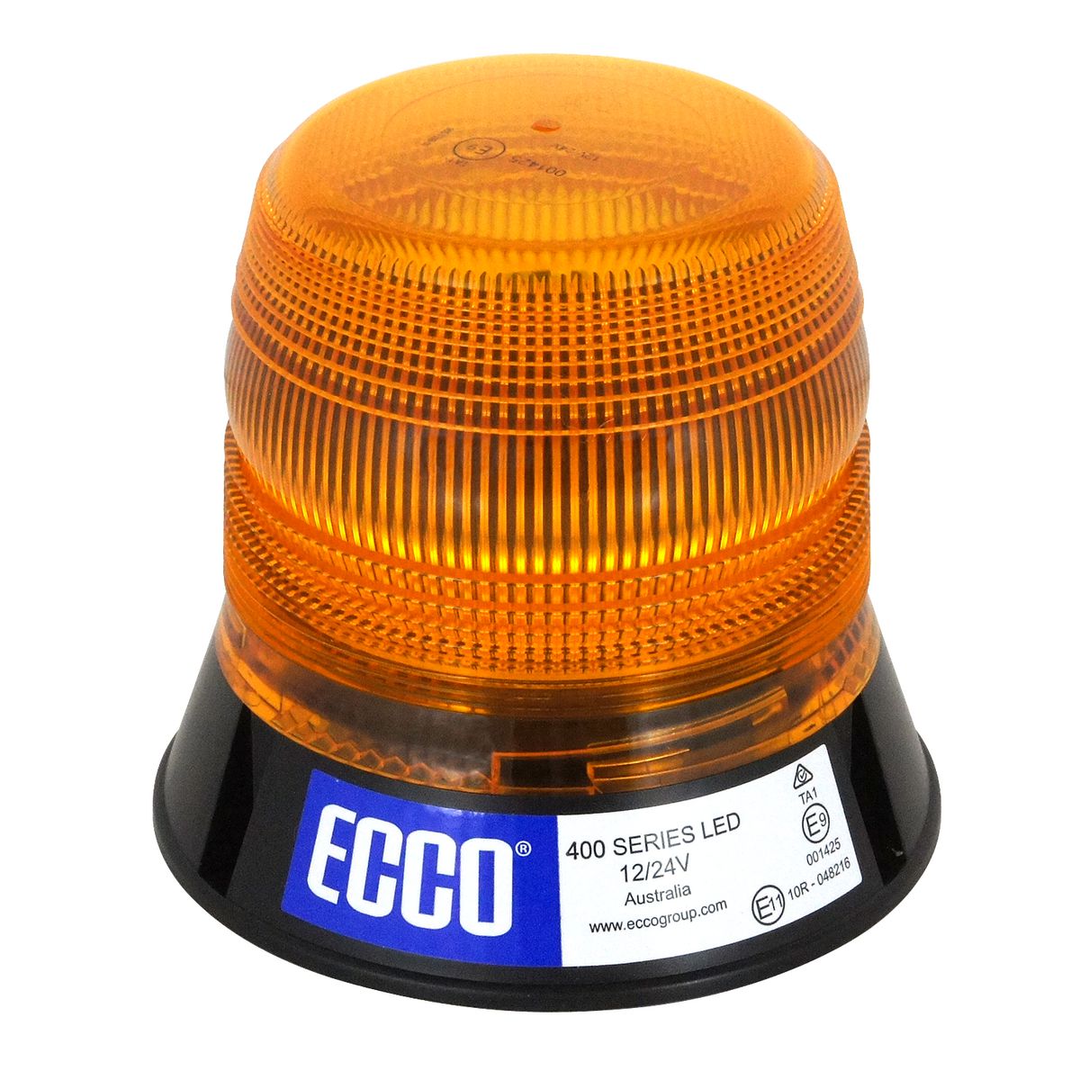 Ecco LED Beacon Amber 12 Or 24V Permanent Mount V11050