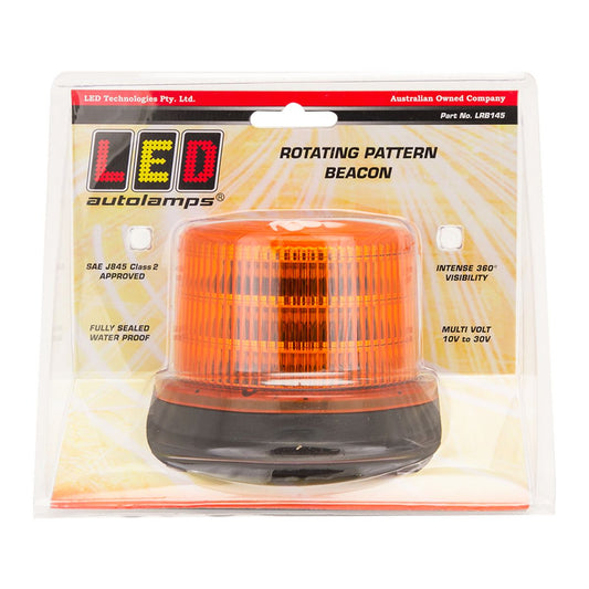 LED Autolamps Beacon Light LED Amber 10/30V LRB145