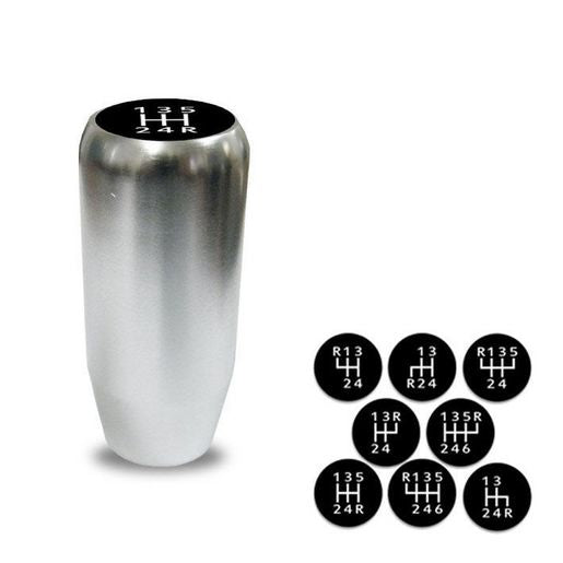 Autotecnica Billet Aluminium Straight Gear Knob Silver GK-A032S
