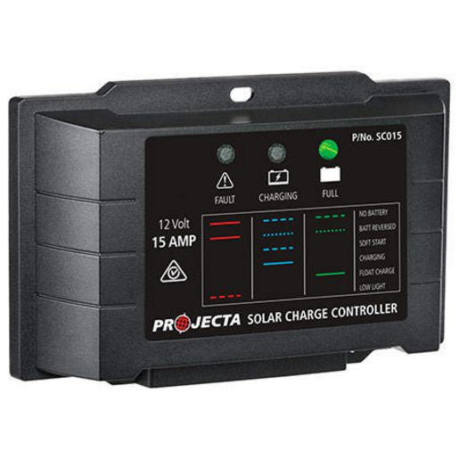 PROJECTA 15A 12V Solar Charge Controller 4 Stage Auto SC015