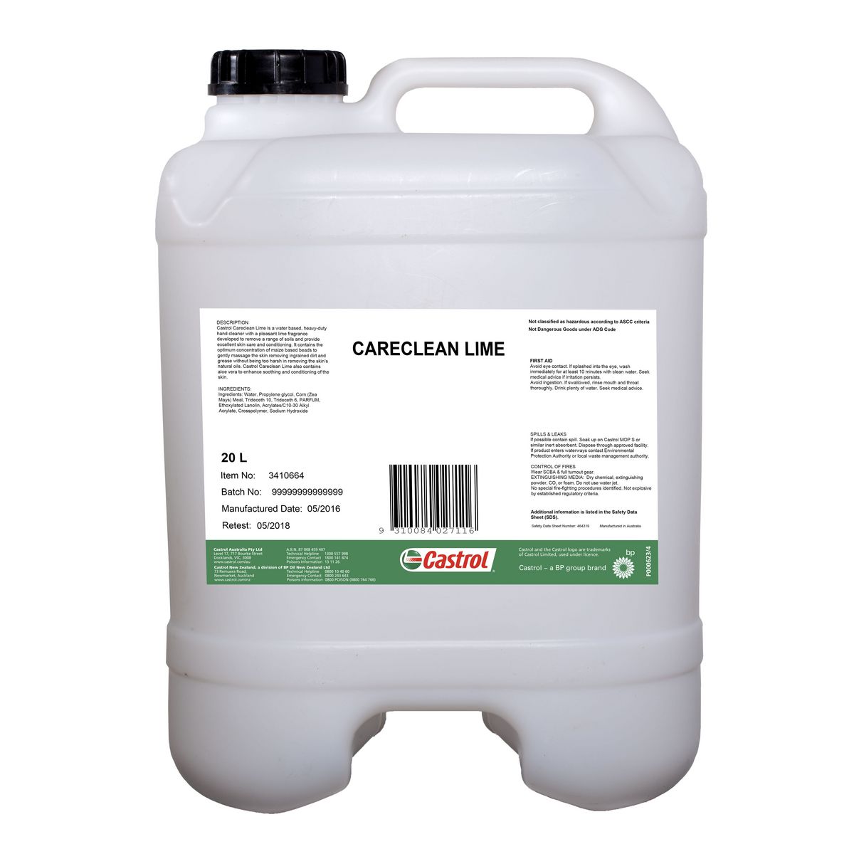 Castrol Careclean Lime 20L 3410664