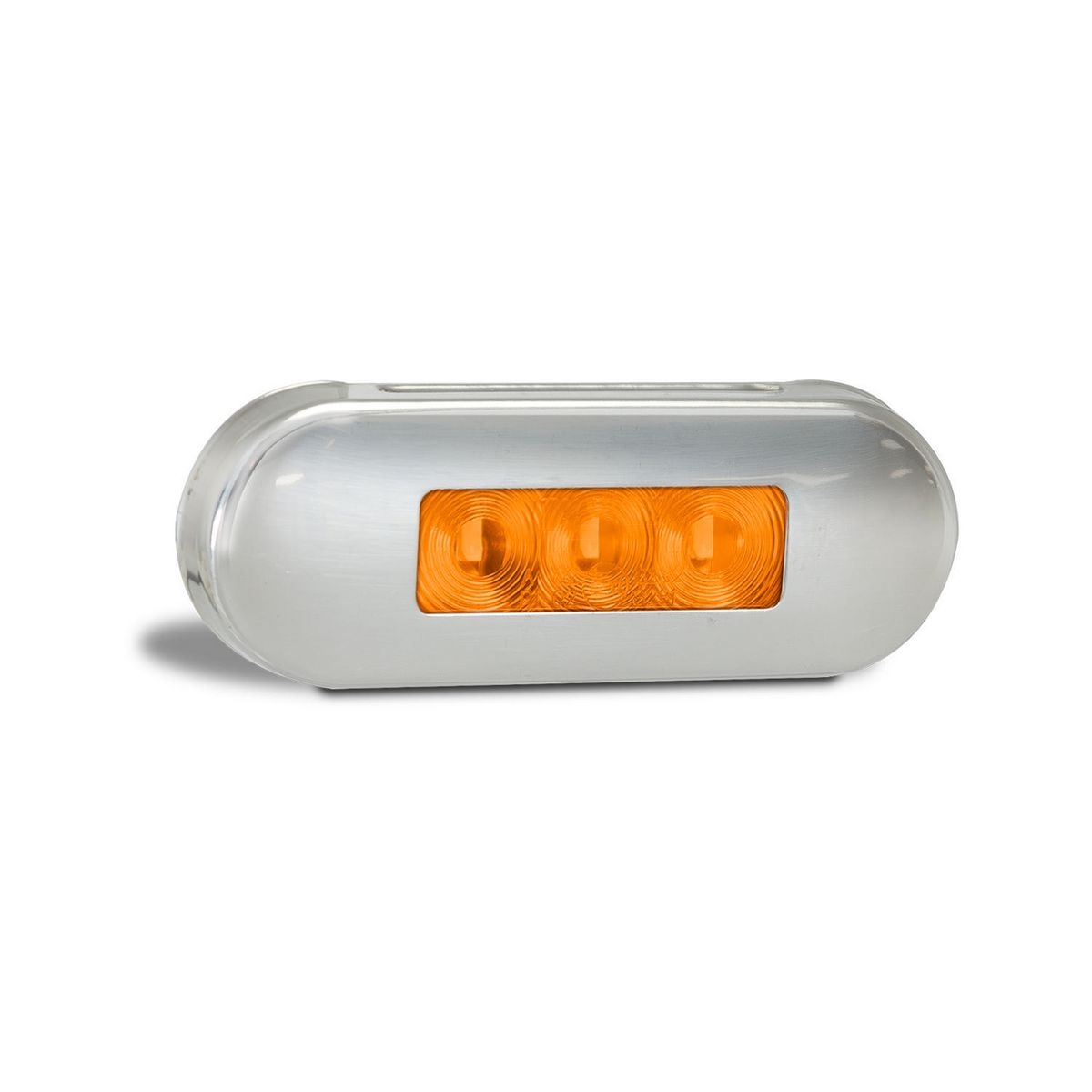 LED Autolamps Side Direction Indicator Light LED Amber 12/24VChrome Housing 15cm Cable 86AAMB