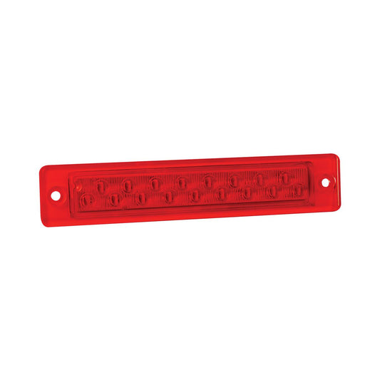 LED Autolamps Slimline Stop/Tail LED Lamp 12V w/Red Lens 25R12