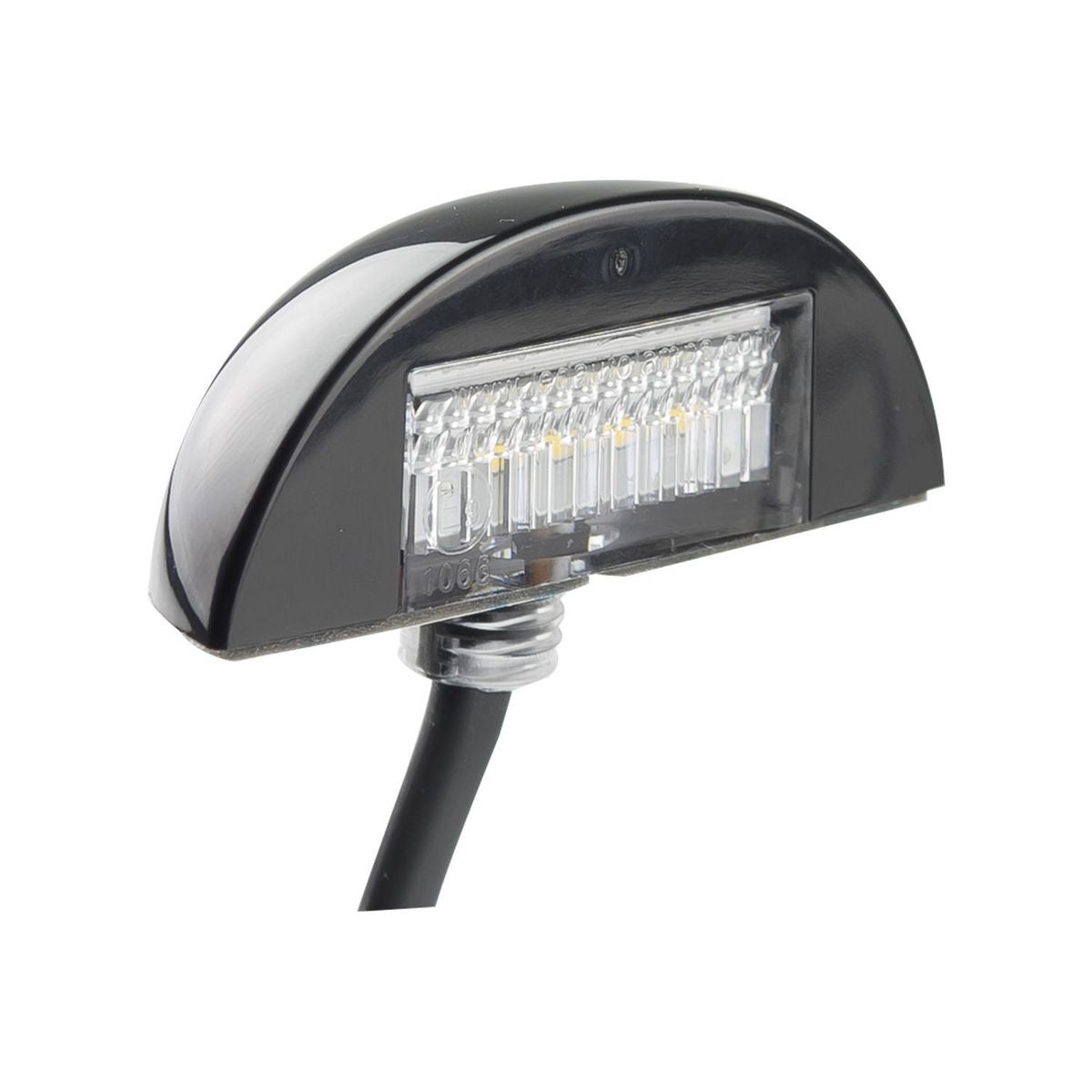 LED Autolamps Licence Plate Lamp with Black Base 60x22x32mm 12-24V 60BLMB