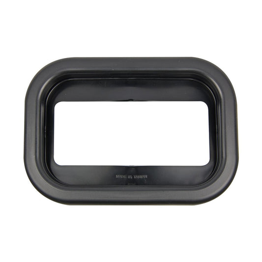 LED Autolamps Rubber Grommet Rectangular Slimline Black (Suits 130 Series Lights) 59401