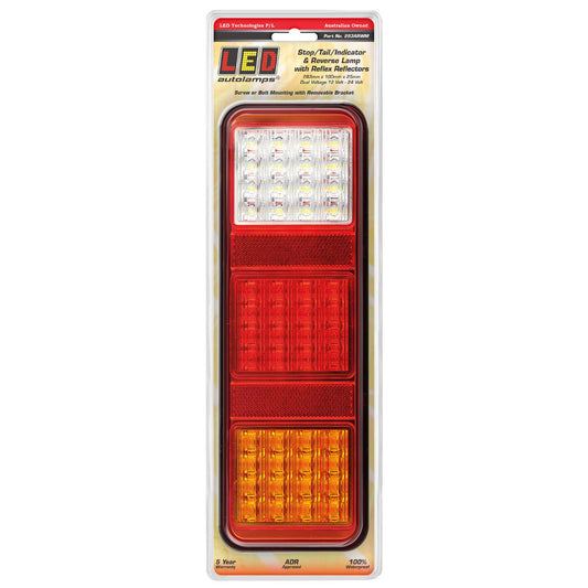LED Autolamps Stop/Tail/Indicator/Reverse/Reflector Light LED 12-24V 283ARWM
