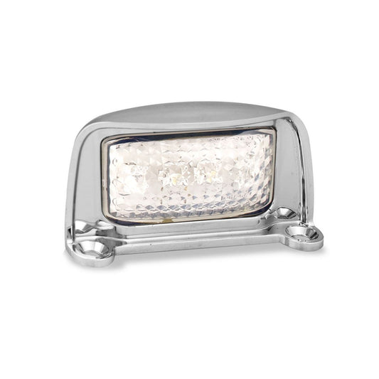 LED Autolamps Licence Plate Lamp with Chrome Bracket and 40CM Cable 76x41x27mm 12-24V 35CLMB