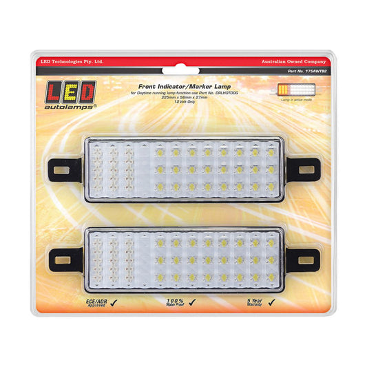 LED Autolamps Front Indicator/Marker Lamp 12V Twin Pack 175AWTB2