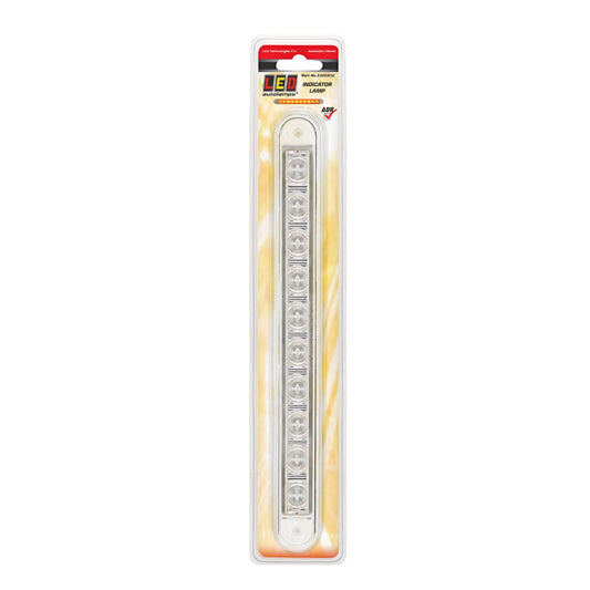 LED Autolamps Indicator Strip Lamp Clear 237 x 25mm 12V 235CA12