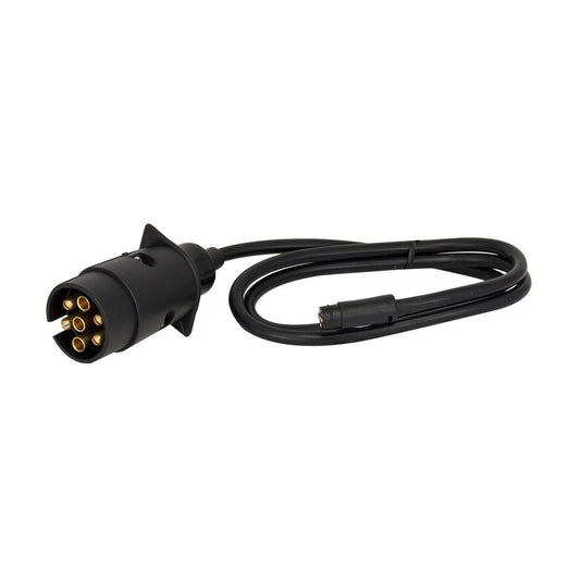 LED Autolamps Trailer Connector Gooseneck To Car w/7 Pin Large Round Plug 1m Cable 5C81B