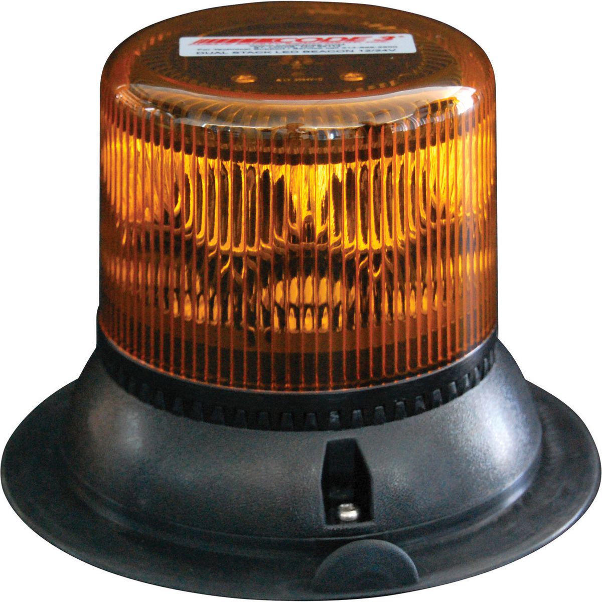 Ecco LED Beacon Amber 10-30V Suction Magnetic Amber Lens 123mm X 162mm Class 1 LSS222AM