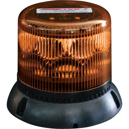Ecco LED Beacon Amber 10-30V 3 Bolt Mount Amber Lens H116 X D146 Class 1 LSS222A