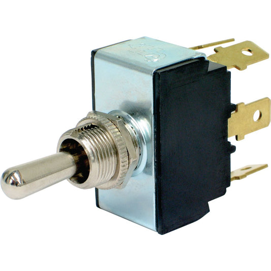 Cole Hersee Toggle Switch MOM On/Off/MOM On DPDT Rated 25A 12V (Pack of 1) 55065-03BL