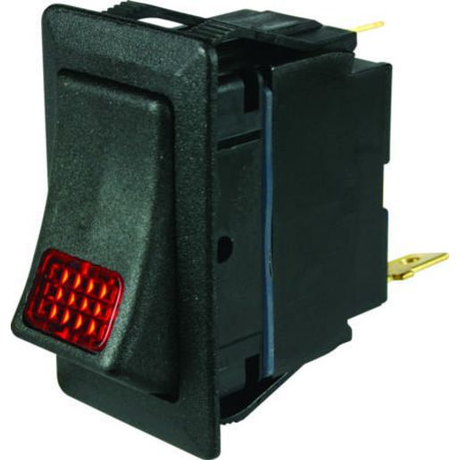 Cole Hersee Rocker Switch On/Off SPST Red Illuminated Rated 25A 12V (Pack of 1) 58328-04BL