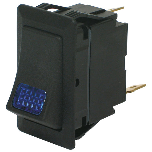 Cole Hersee Rocker Switch On/Off SPST Blue Illum Rated 25A 12V (Pack of 1) 58328-55BL