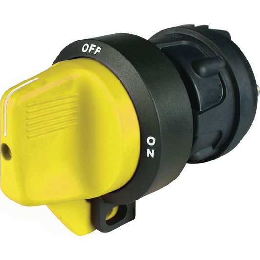 Cole Hersee Battery Master Disconnect Switch SPST On/Off Yellow Handle (Box of 1) 75920-01BX
