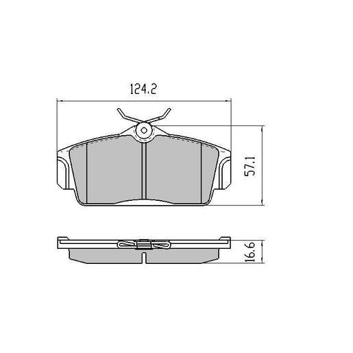 RDA GP Max Brake Pad Set Front RDB1980