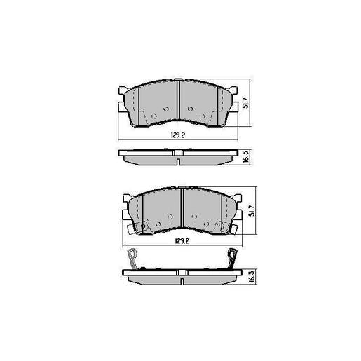 RDA GP Max Brake Pad Set Front RDB1997