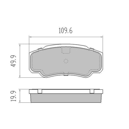 RDA GP Max Brake Pad Set Rear RDB2110