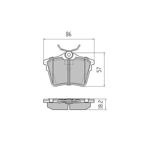 RDA GP Max Brake Pad Set Rear RDB2133