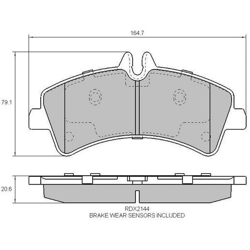 RDA GP Max Brake Pad Set Front/Rear RDB2144