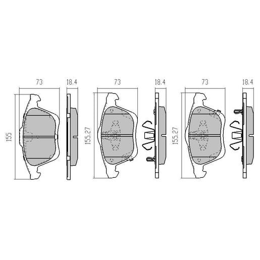 RDA GP Max Brake Pad Set Front RDB2181