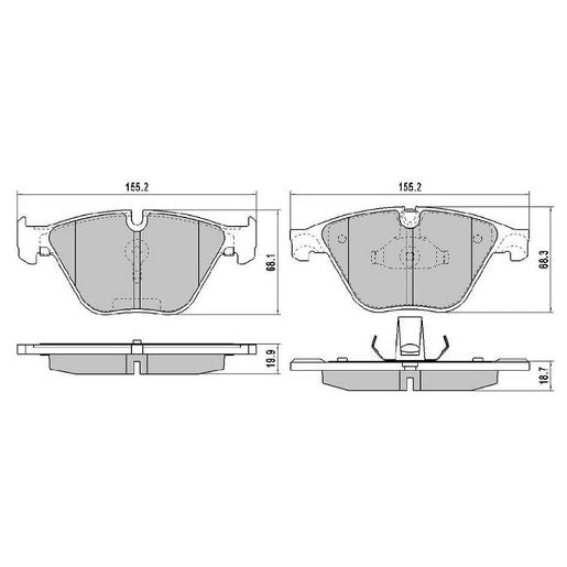 RDA GP Max Brake Pad Set Front RDB2213