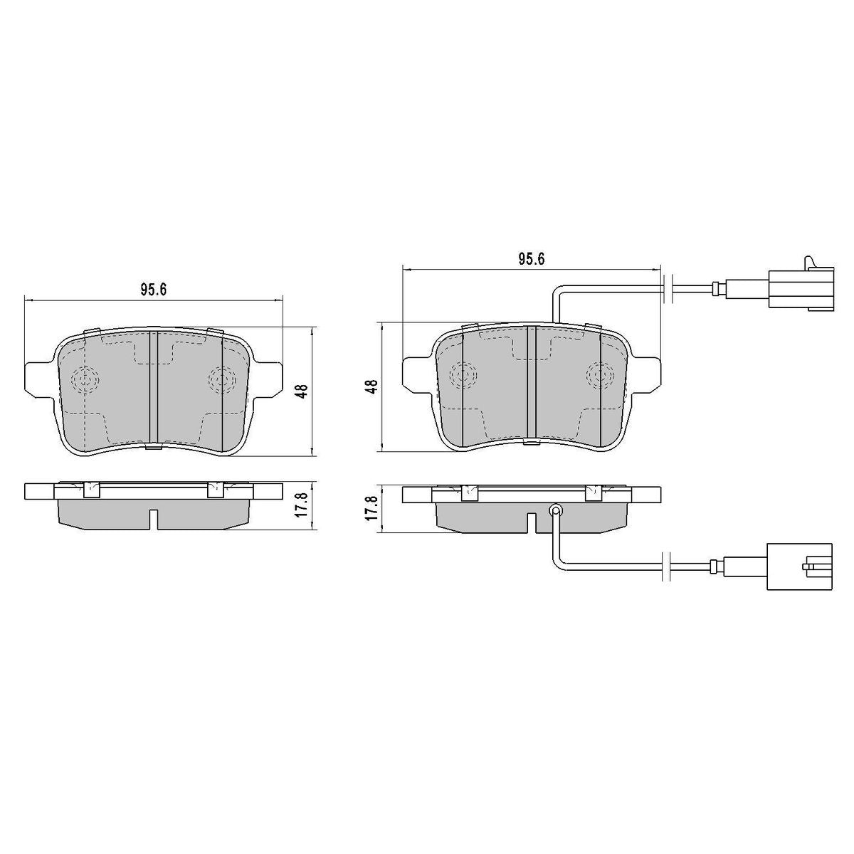 RDA GP Max Brake Pad Set Rear RDB2252