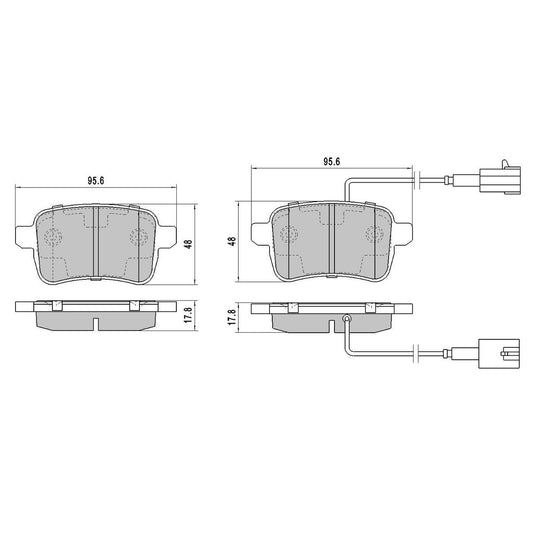 RDA GP Max Brake Pad Set Rear RDB2252