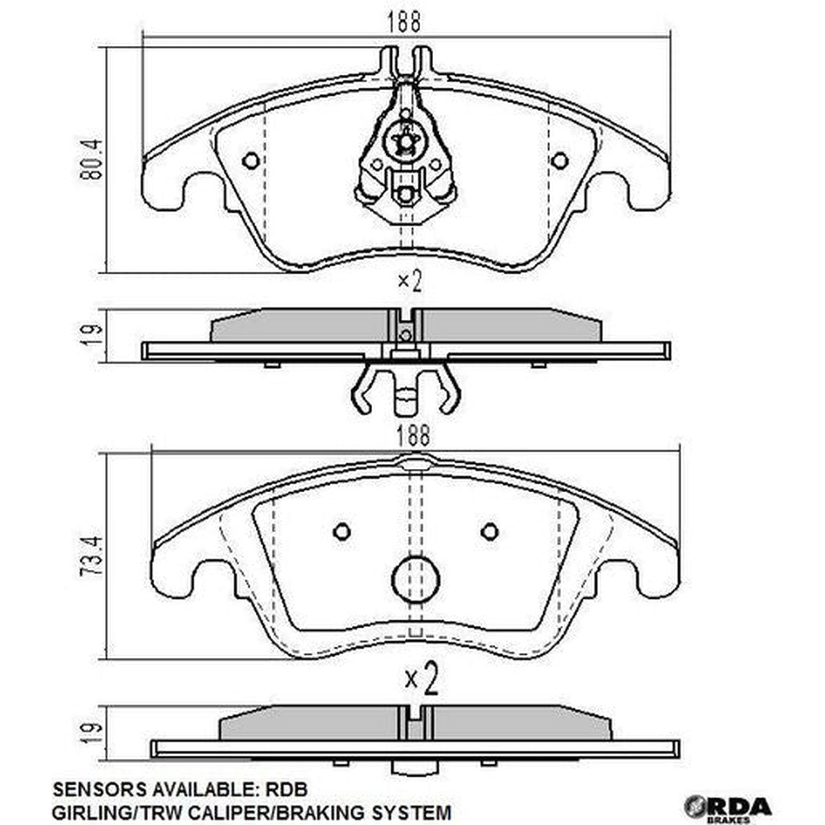 TRW Brake Hose PHD661