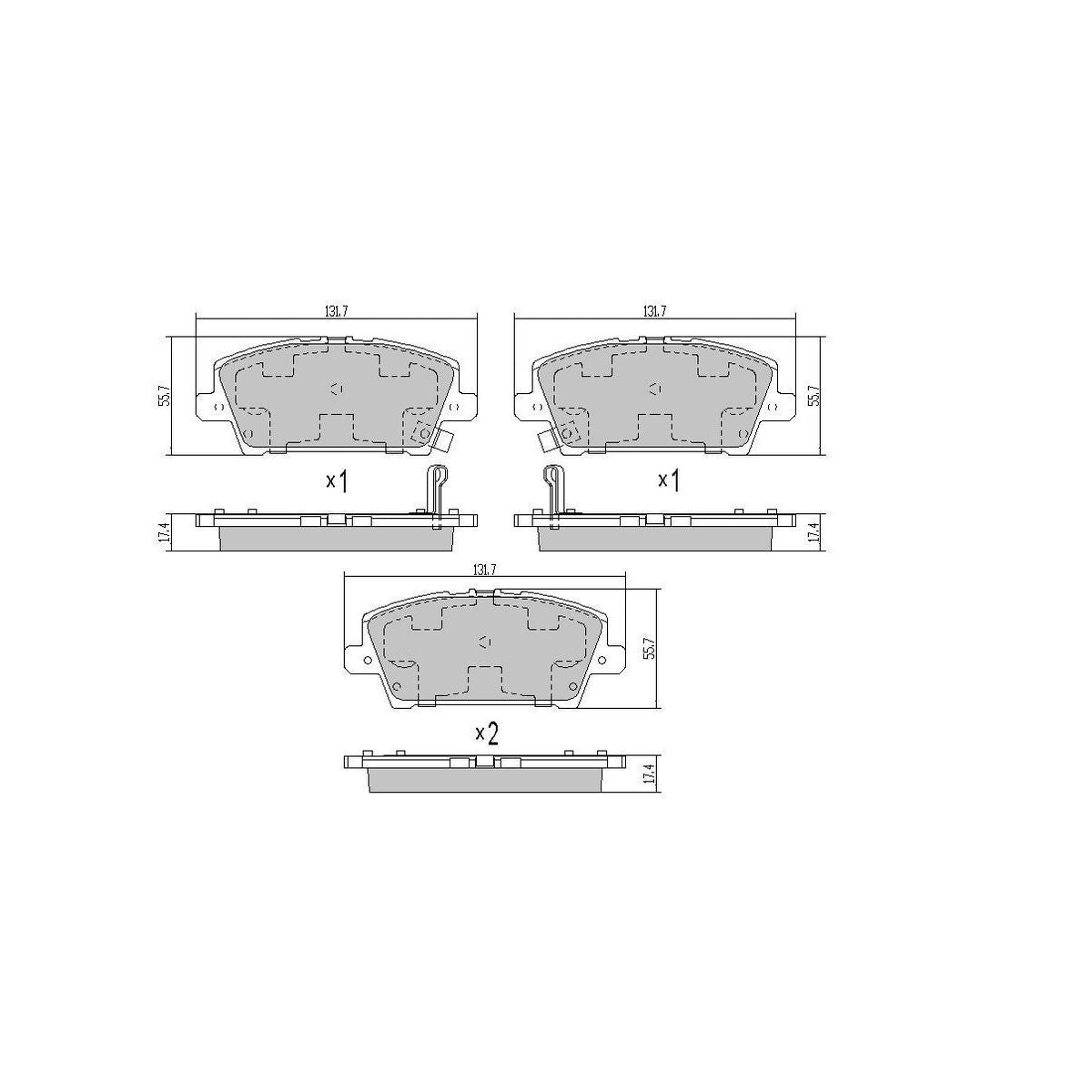 RDA GP Max Brake Pad Set Front RDB2260