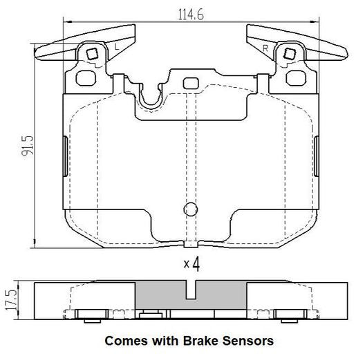 RDA Brakes Extreme Brake Pad Set Front RDX2269SM
