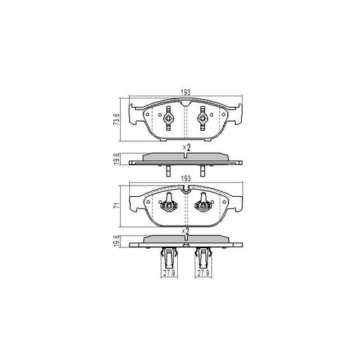 RDA Brakes Extreme Brake Pad Set Front RDX2270SM