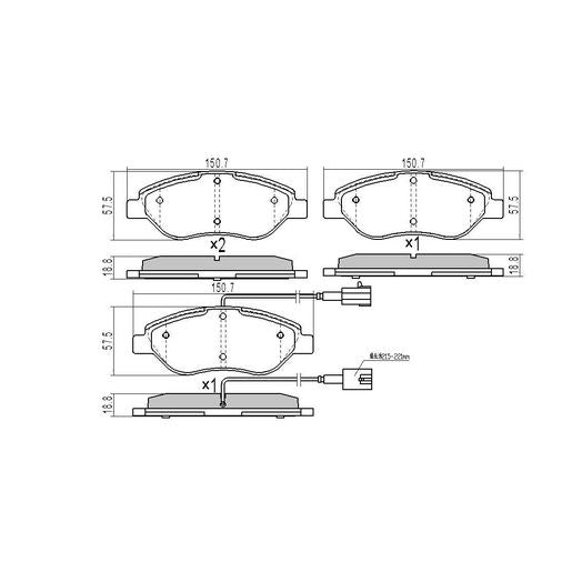 RDA Brakes Extreme Brake Pad Set Front RDX2271SM