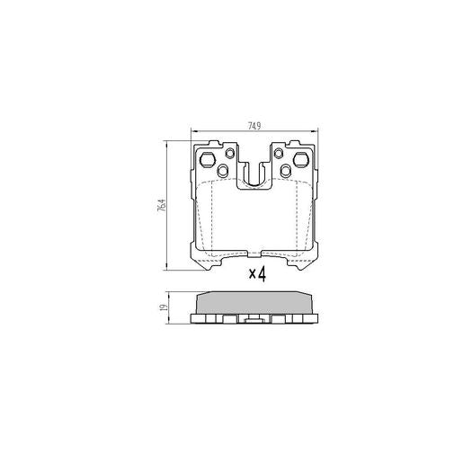 RDA GP Max Brake Pad Set Rear RDB2278