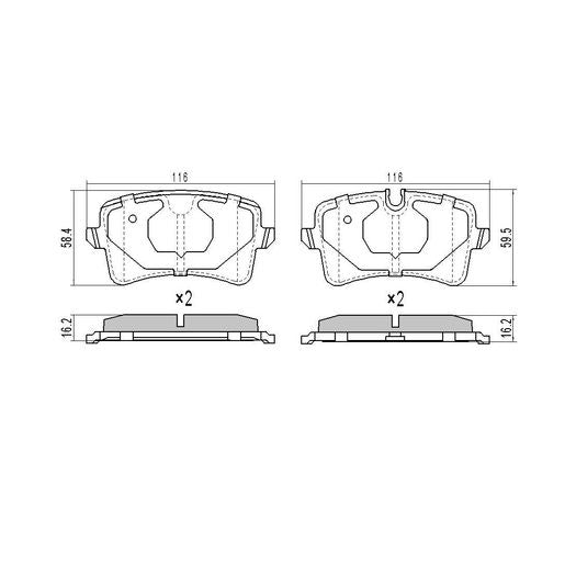 RDA GP Max Brake Pad Set Rear RDB2339