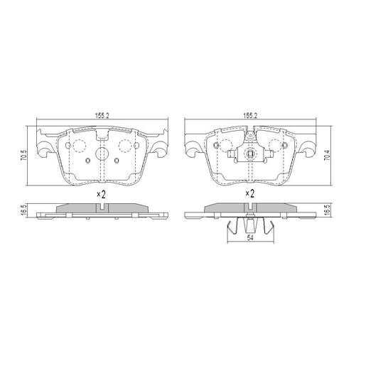 RDA GP Max Brake Pad Set Front RDB2388