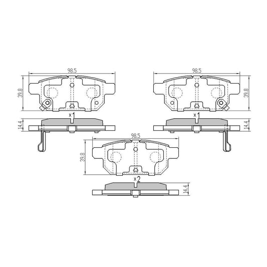 RDA Brakes Extreme Brake Pad Set Rear RDX2394SM