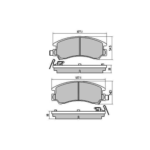 RDA GP Max Brake Pad Set Front RDB418