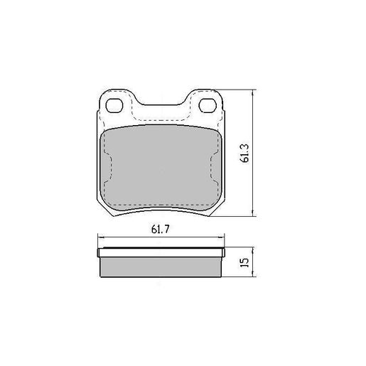 RDA Brakes Extreme Brake Pad Set Rear RDX1273SM