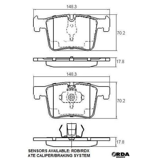 RDA Brakes Extreme Brake Pad Set Front RDX2221SM