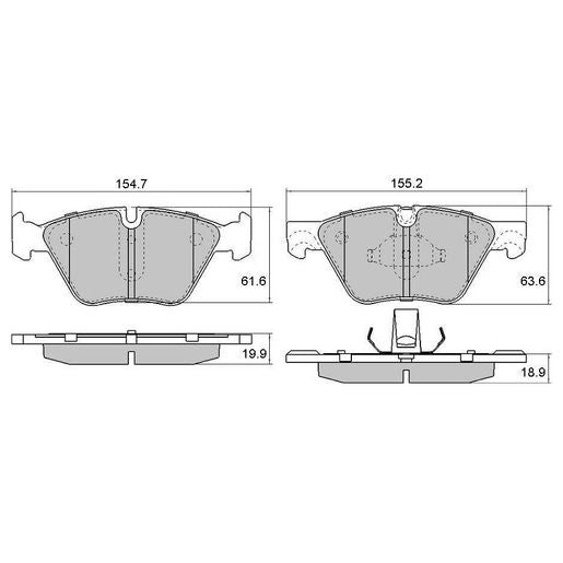 RDA Brakes Extreme Brake Pad Set Front RDX2222SM