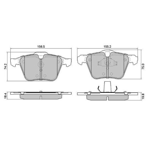 RDA Brakes Extreme Brake Pad Set Front RDX2225SM
