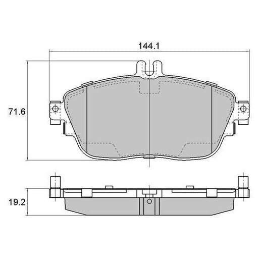 RDA Brakes Extreme Brake Pad Set Front RDX2229SM