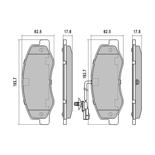 RDA Brakes Extreme Brake Pad Set Rear RDX2234SM