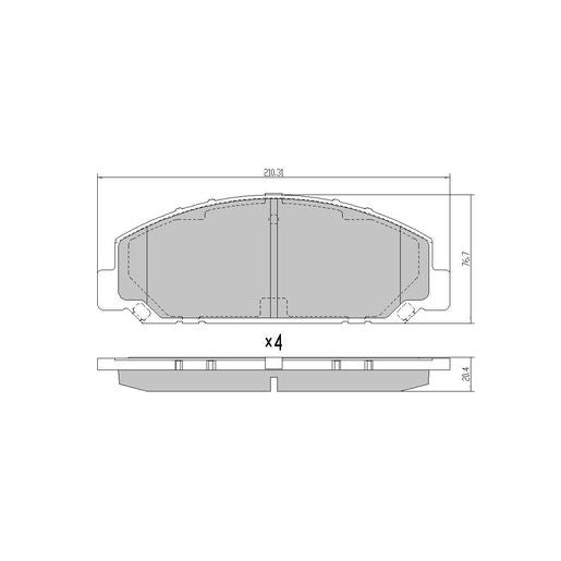 RDA Brakes Extreme Brake Pad Set Front RDX2241SM