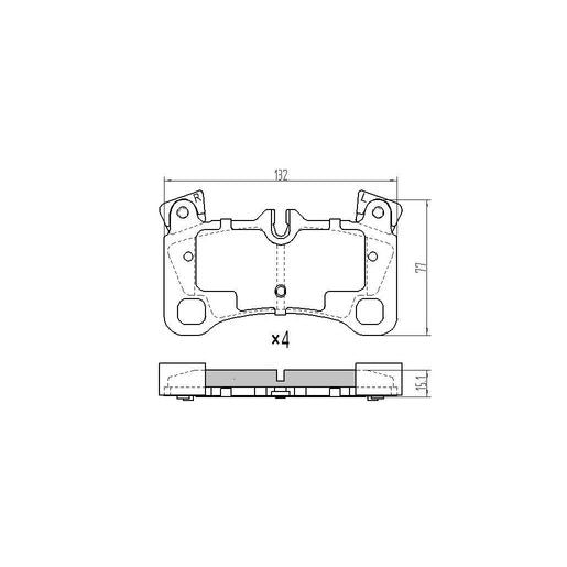 RDA Brakes Extreme Brake Pad Set Front RDX2276SM