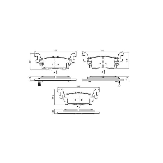 RDA Brakes Extreme Brake Pad Set Rear RDX2280SM